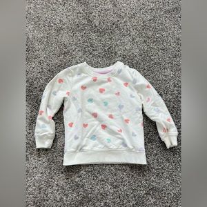 Cat and Jack heart print sweatshirt